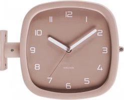Karlsson Wandklokken Wall Clock Doubler Rubberized White Roze 17 Karlsson Wandklokken Wall Clock Doubler Rubberized White Roze -Karlsson 1200x968 2