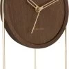 Karlsson Wall Clock Swing Pendulum Dark Wood Veneer -Karlsson 459x1200 1
