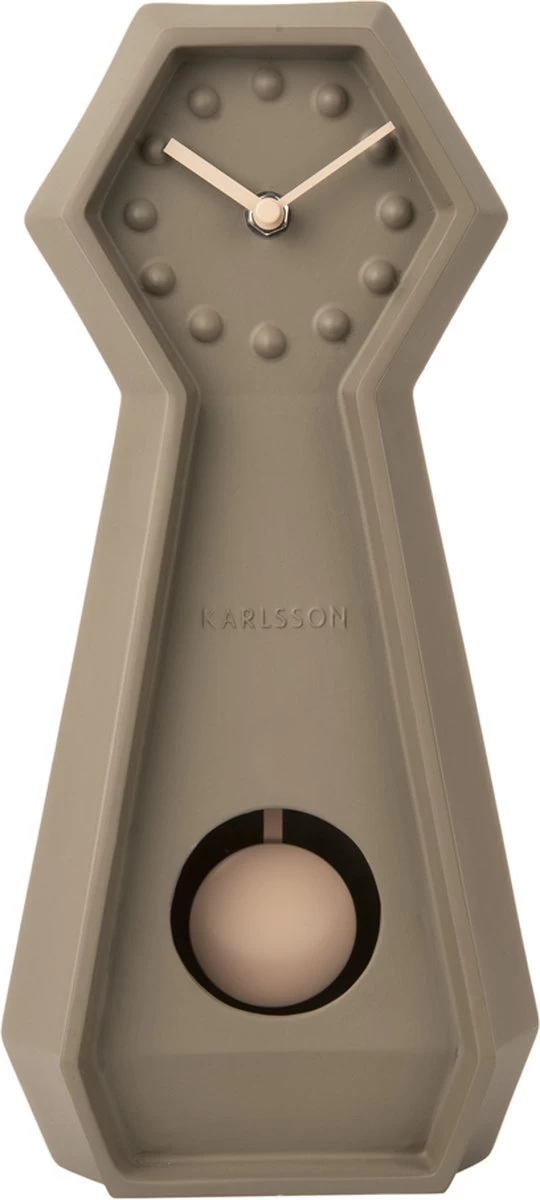 Karlsson Table Clock Genuine Pendulum Ceramic Moss Green 4 Karlsson Table Clock Genuine Pendulum Ceramic Moss Green - Afbeelding 2