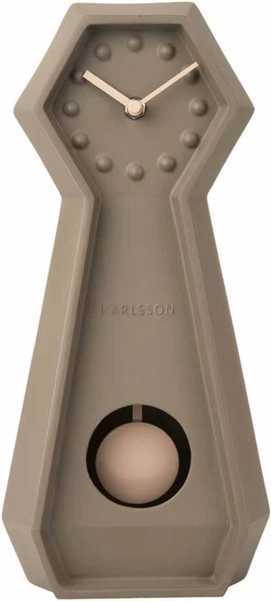 Karlsson Table Clock Genuine Pendulum Ceramic Moss Green 5 Karlsson Table Clock Genuine Pendulum Ceramic Moss Green - Afbeelding 3