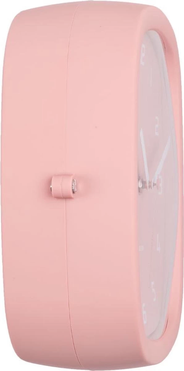 Karlsson Wandklokken Wall Clock Doubler Rubberized White Roze 4 Karlsson Wandklokken Wall Clock Doubler Rubberized White Roze - Afbeelding 2