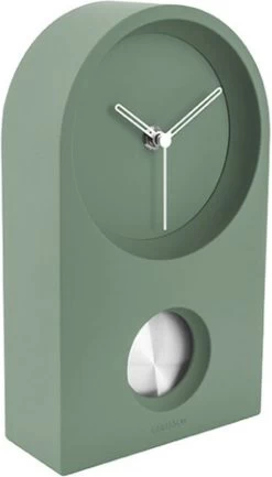 Karlsson Wand-/Tafelklok Taut - Rubberized Zwart - 25x15x6cm -Karlsson 685x1200