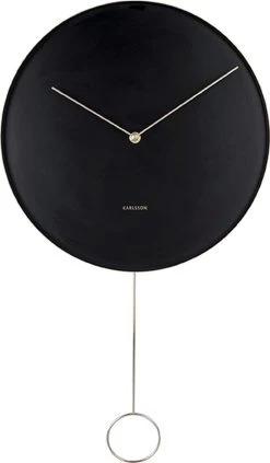 Karlsson Wandklok Pendulum - Zwart - Metaal -Karlsson 700x1200