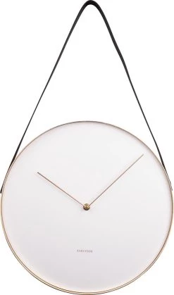 Karlsson Wandklok Belt - Metaal Wit - Ø34cm 12 Karlsson Wandklok Belt - Metaal Wit - Ø34cm -Karlsson 707x1200 3