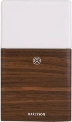Karlsson Alarm Clock Frosted Light LED Dark Wood Veneer -Karlsson 710x1200