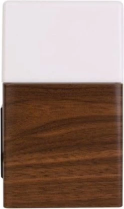 Karlsson Alarm Clock Frosted Light LED Dark Wood Veneer -Karlsson 716x1200