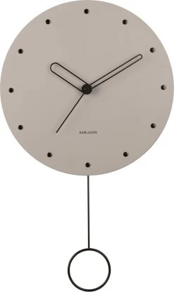 Karlsson Wall Clock Studs Pendulum Wood Warm Grey 5 Karlsson Wall Clock Studs Pendulum Wood Warm Grey -Karlsson 718x1200