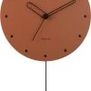 Karlsson Wall Clock Studs Pendulum Wood Burned Orange 2 Karlsson Wall Clock Studs Pendulum Wood Burned Orange -Karlsson 721x1200