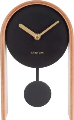 Karlsson - Smart - Tafelklok - Berkenhout - 8x25x15cm - Lichtbruin -Karlsson 740x1200