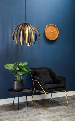 Karlsson Wandklok Hue - Metaal Karamel Bruin - Ø40cm 12 Karlsson Wandklok Hue - Metaal Karamel Bruin - Ø40cm -Karlsson 752x1200