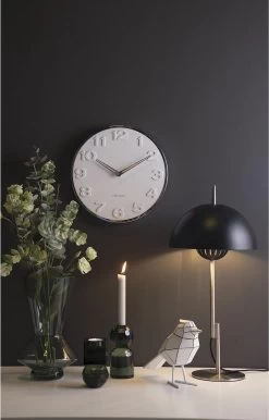 Karlsson Wandklok New Original Numbers - Wit - Ø30cm -Karlsson 768x1200