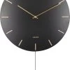 Karlsson Wall Clock Impressive Pendulum Black W. Gold -Karlsson 783x1200 1