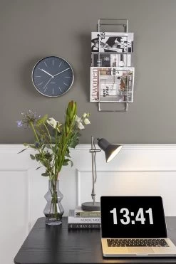 Karlsson Wandklok Minimal - Nachtblauw, Nikkel Behuizing - Ø27,5cm 10 Karlsson Wandklok Minimal - Nachtblauw, Nikkel Behuizing - Ø27,5cm -Karlsson 799x1200 9