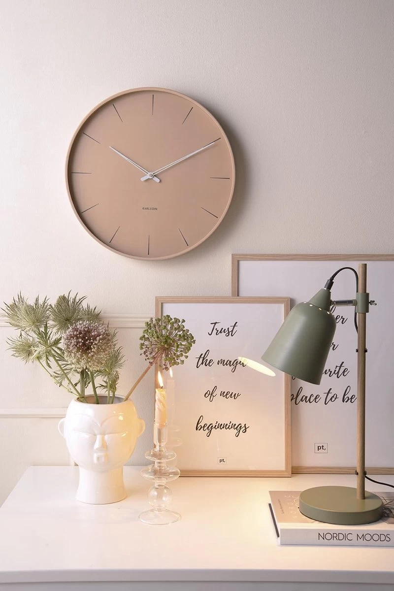 Karlsson Wandklok Lure - Zandbruin - Ø40cm 6 Karlsson Wandklok Lure - Zandbruin - Ø40cm - Afbeelding 4