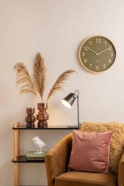 Karlsson Wall Clock Pure Wood Grain Moss Green -Karlsson 800x1200 2