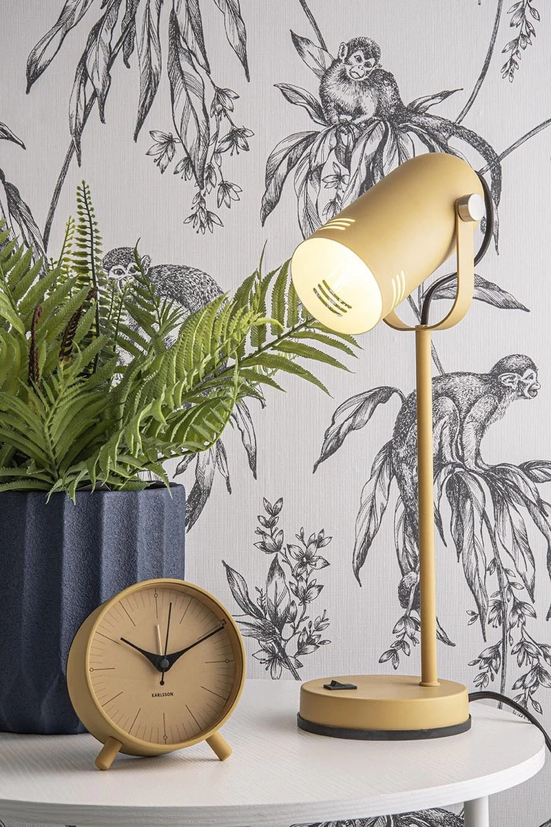 Karlsson Index - Wekker - Metaal - Mosterdgeel 7 Karlsson Index - Wekker - Metaal - Mosterdgeel - Afbeelding 5