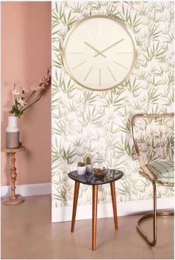 Karlsson Wandklok Maxiemus Station - Wit Met Goud -Karlsson 810x1200