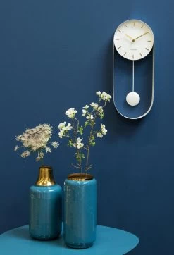 Karlsson Wandklok Pendulum Charm - Staal - Wit - 4,8x50x20cm 8 Karlsson Wandklok Pendulum Charm - Staal - Wit - 4,8x50x20cm -Karlsson 819x1200