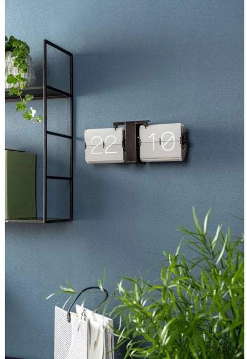 Karlsson Flipklok No Case - Warm Grijs - 36x14x8,5cm 4 Karlsson Flipklok No Case - Warm Grijs - 36x14x8,5cm - Afbeelding 2