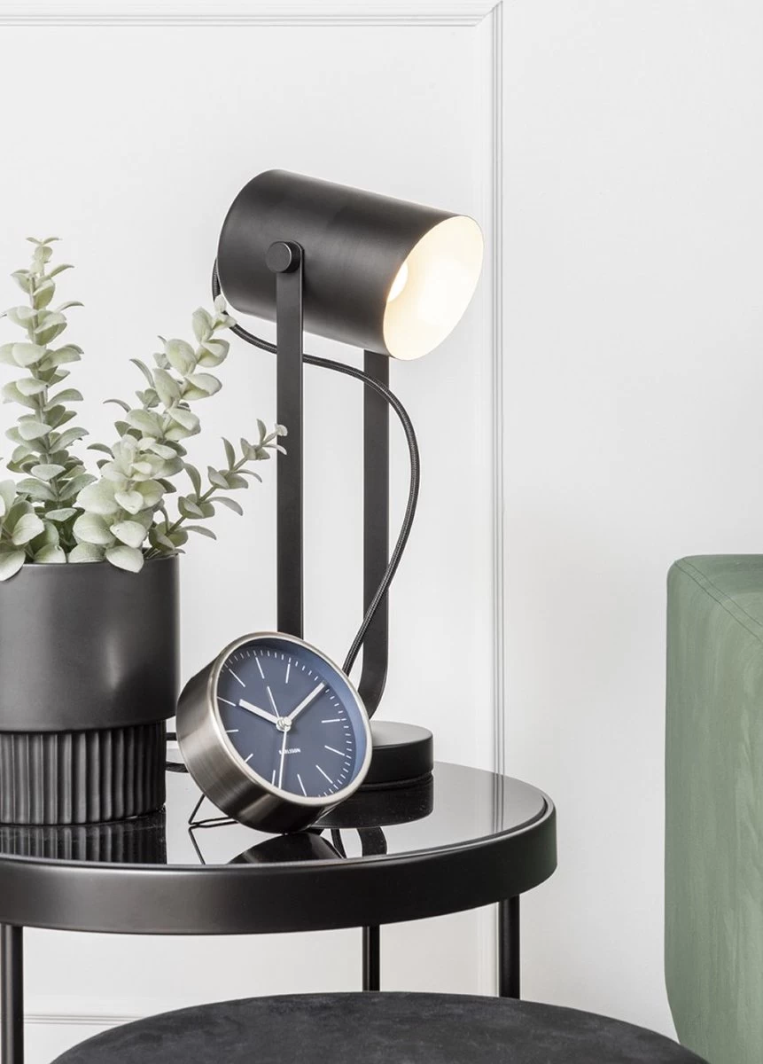 Karlsson Alarm Clock Minimal Night Blue, Nickel Case 6 Karlsson Alarm Clock Minimal Night Blue, Nickel Case - Afbeelding 4