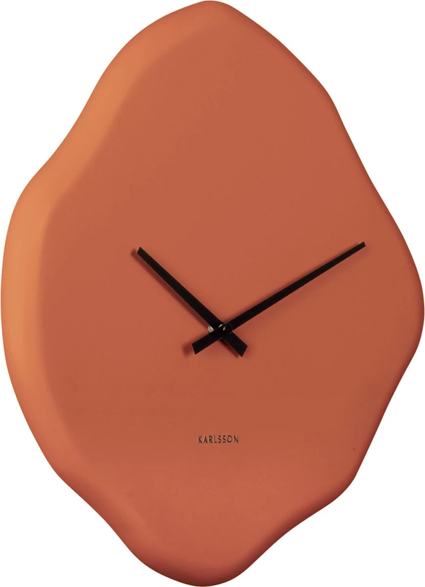 Karlsson Wall Clock Organic Diamond Burned Orange 3 Karlsson Wall Clock Organic Diamond Burned Orange