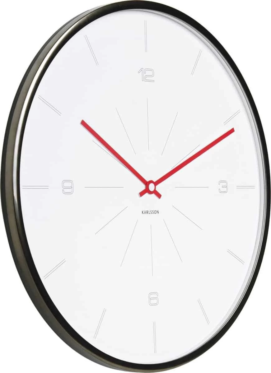 Karlsson Wall Clock Thin Line Numbers White 5 Karlsson Wall Clock Thin Line Numbers White - Afbeelding 3