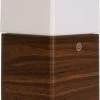 Karlsson Alarm Clock Frosted Light LED Dark Wood Veneer -Karlsson 895x1200