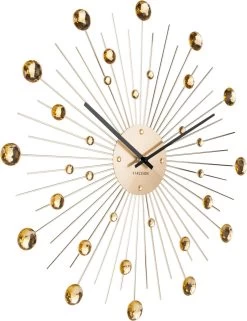 Karlsson Wandklok Sunburst - Kristal - Goud - Large - Ø50cm 12 Karlsson Wandklok Sunburst - Kristal - Goud - Large - Ø50cm -Karlsson 924x1200