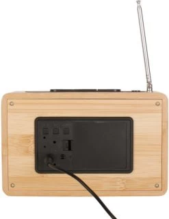 Karlsson Alarmklok Retro - Radio - Bamboe -Karlsson 930x1200 3