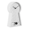 Karlsson Honeycomb Pendulum Tafelklok - Wit -Karlsson 9478610