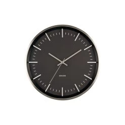 Karlsson - Wandklok Raised Batons - Zilver - Ø35cm -Karlsson 9487166