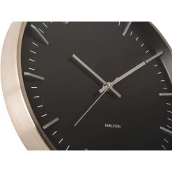 Karlsson - Wandklok Raised Batons - Zilver - Ø35cm -Karlsson 9487173