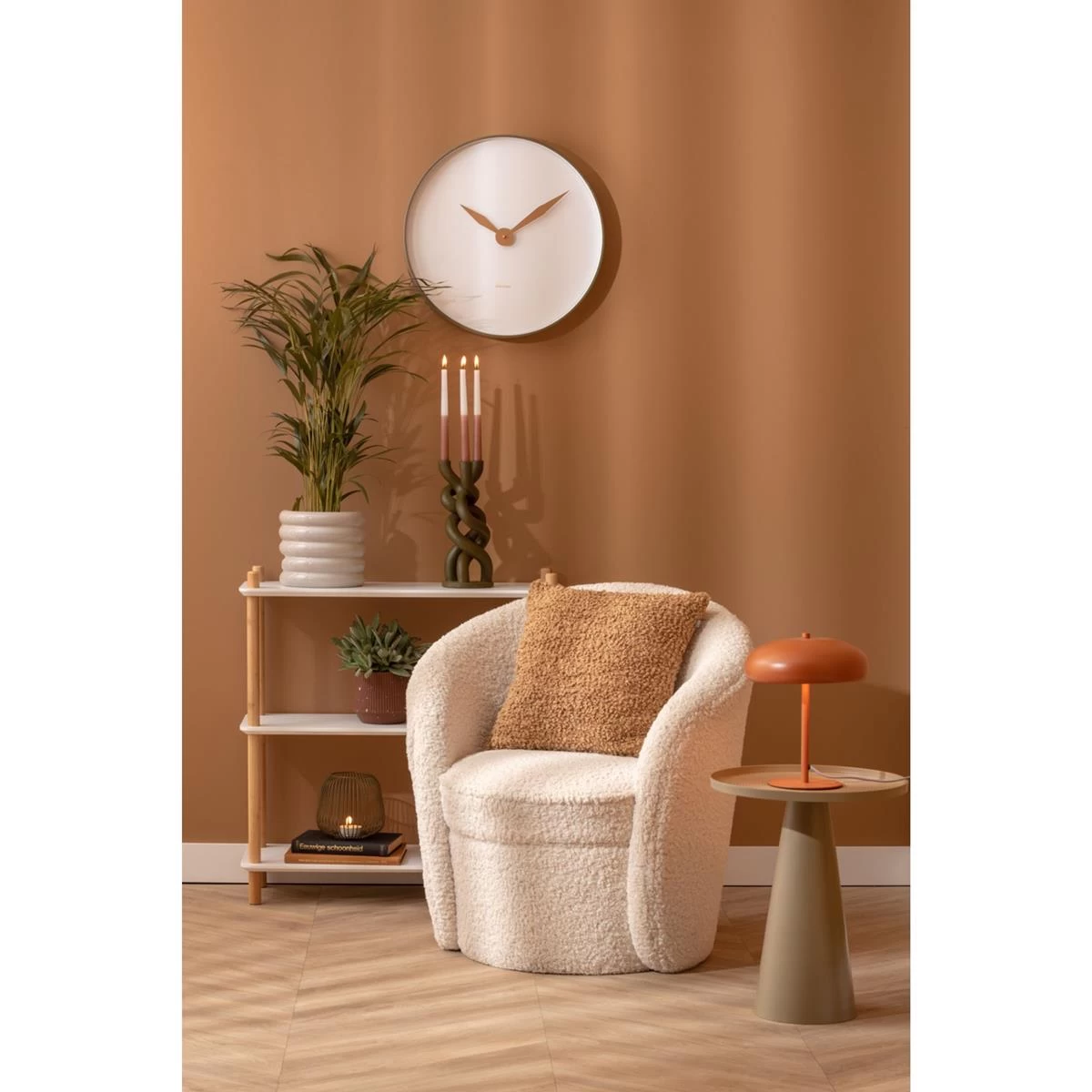 Karlsson - Wandklok Albatross - Groen - Ø50cm 5 Karlsson - Wandklok Albatross - Groen - Ø50cm - Afbeelding 3