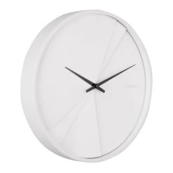 Karlsson Layered Lines Wandklok - Wit -Karlsson 9539362