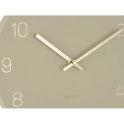 Karlsson - Wandklok Charm - Gegraveerde Nummers - Olijfgroen - Ø35cm -Karlsson 9597154