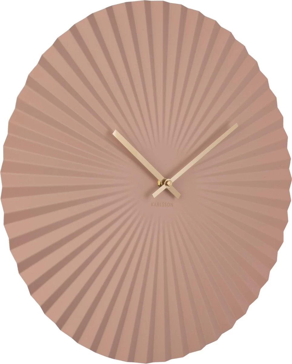 Karlsson Wandklok Sensu - XL Staal Verbleekt Roze - Ø50cm 4 Karlsson Wandklok Sensu - XL Staal Verbleekt Roze - Ø50cm - Afbeelding 2