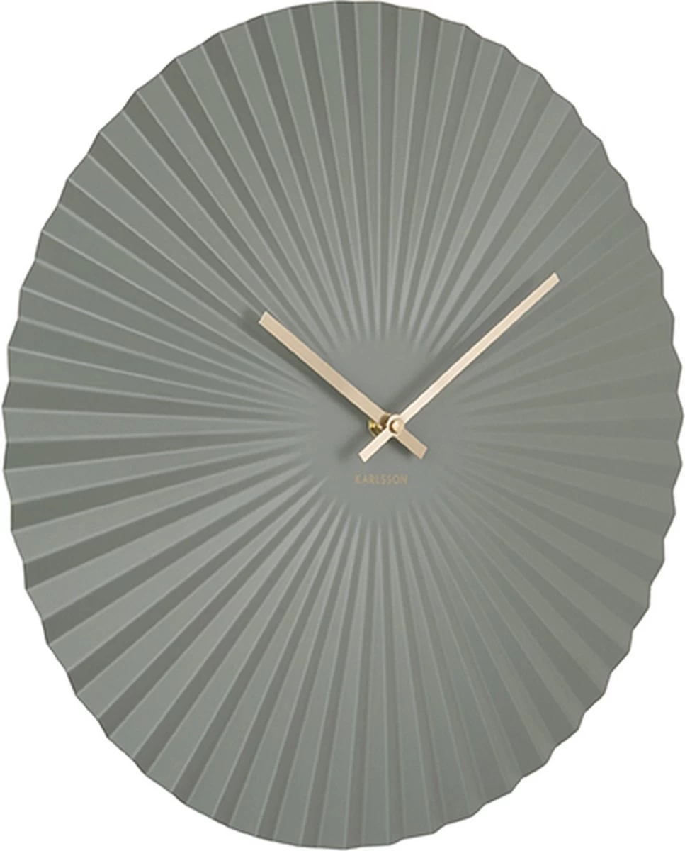 Karlsson Wandklok Sensu - Staal Jungle Groen - Ø40cm 3 Karlsson Wandklok Sensu - Staal Jungle Groen - Ø40cm