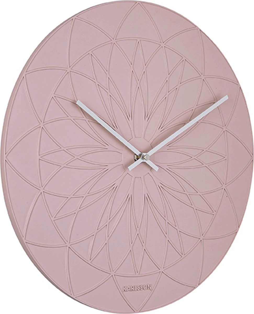 Karlsson Wandklok Fairytale - Polyresin Roze - Ø35cm 6 Karlsson Wandklok Fairytale - Polyresin Roze - Ø35cm - Afbeelding 4