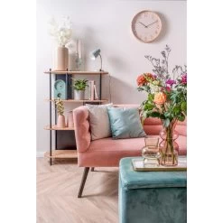 Karlsson - Wandklok - Sencillo - Zandbruin -Karlsson 9721842