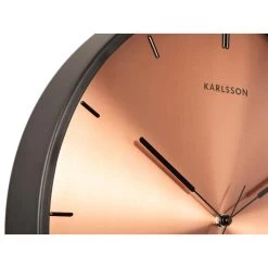 Karlsson - Wall Clock Finesse Copper Dial, Black Case -Karlsson 9736690