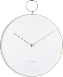 Karlsson Wandklok Hook - Metaal Wit - Ø34cm -Karlsson 978x1200