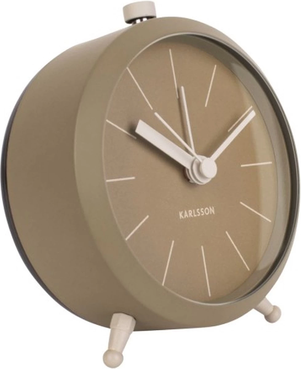 Karlsson - Wekker - Alarm Klok Button - Mosgroen 5 Karlsson - Wekker - Alarm Klok Button - Mosgroen - Afbeelding 3