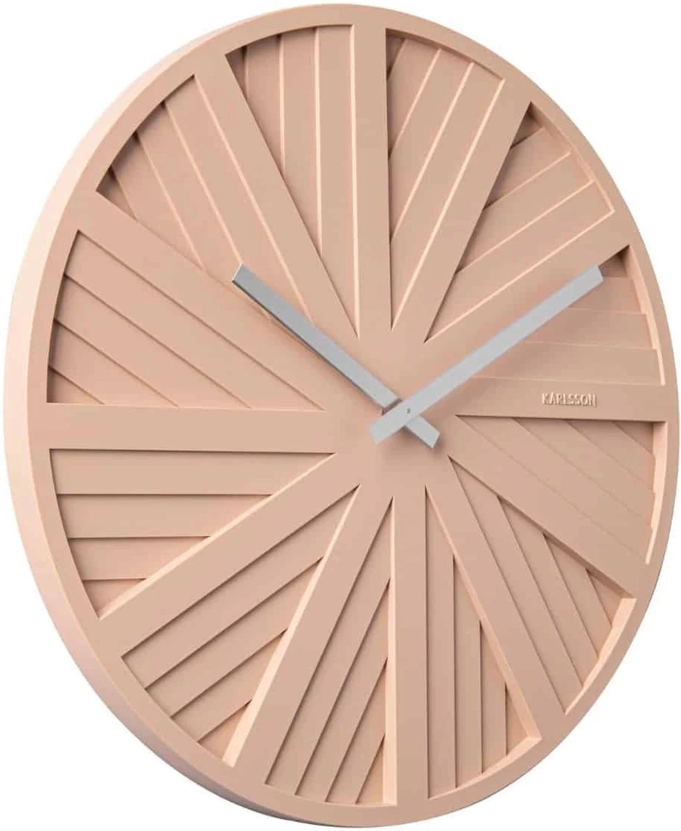 Karlsson Wandklok Slides - Zandbruin - Ø40cm 5 Karlsson Wandklok Slides - Zandbruin - Ø40cm - Afbeelding 3