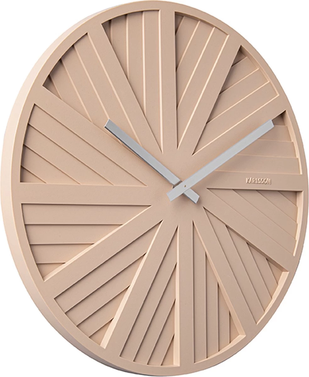 Karlsson Wandklok Slides - Zandbruin - Ø40cm 8 Karlsson Wandklok Slides - Zandbruin - Ø40cm - Afbeelding 6