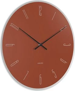 Karlsson Wandklok Mirror Numbers - Kleibruin Glas - Ø40cm -Karlsson 985x1200