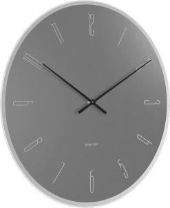 Karlsson Wandklok Mirror Numbers - Grijs Glas - Ø40cm -Karlsson 986x1200 3