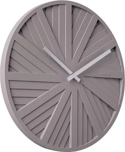Karlsson Wandklok Slides - Warm Grijs - Ø40cm