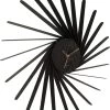 Karlsson Wall Clock Helix XL Wood Veneer Black