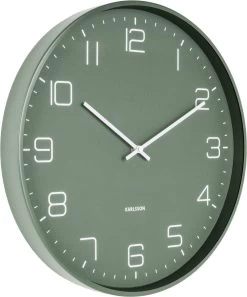 Karlsson Wandklok Lofty - Metaal Mat Groen - Ø40cm 12 Karlsson Wandklok Lofty - Metaal Mat Groen - Ø40cm -Karlsson 997x1200
