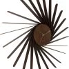 Karlsson Wall Clock Helix XL Dark Wood Veneer